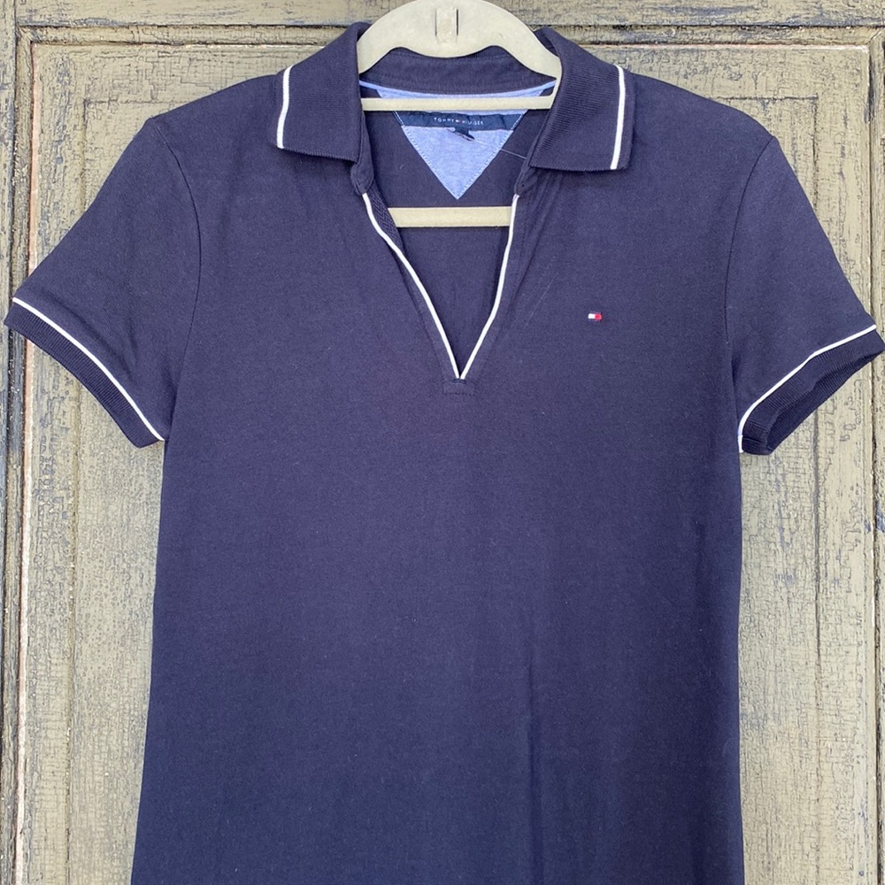 Tommy Hilfiger Navy and White Dress